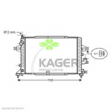 31-1735 KAGER Радиатор, охлаждение двигателя