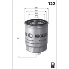 ELG5535 MECAFILTER Топливный фильтр