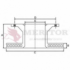 MBR5016 MERITOR Тормозной диск