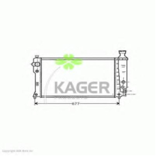 31-0854 KAGER Радиатор, охлаждение двигателя