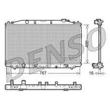 DRM40025 DENSO Радиатор, охлаждение двигателя