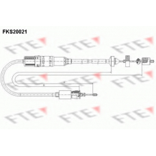 FKS20021 FTE Трос, управление сцеплением