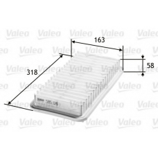 585126 VALEO Воздушный фильтр