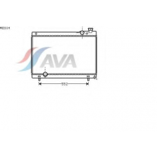 MZ2114 AVA Радиатор, охлаждение двигателя