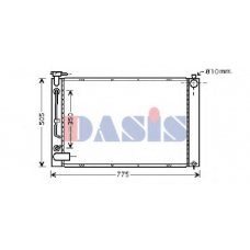 210134N AKS DASIS Радиатор, охлаждение двигателя
