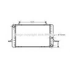 FDA2049 AVA Радиатор, охлаждение двигателя