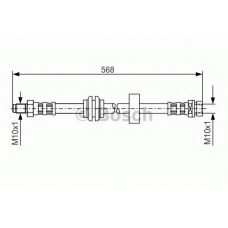 1 987 476 563 BOSCH Тормозной шланг
