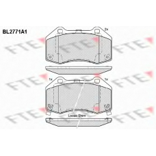BL2771A1 FTE Комплект тормозных колодок, дисковый тормоз
