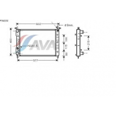 FTA2232 AVA Радиатор, охлаждение двигателя