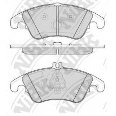 PN0395 NiBK Комплект тормозных колодок, дисковый тормоз