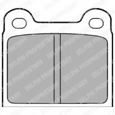 LP18 DELPHI Комплект тормозных колодок, дисковый тормоз