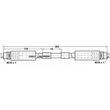 FBH6918 FIRST LINE Тормозной шланг