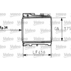 819395 VALEO Радиатор, охлаждение двигателя