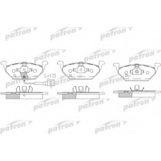 PBP1094 PATRON Комплект тормозных колодок, дисковый тормоз