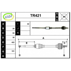 TR421 SERA Приводной вал