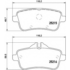 8DB 355 019-741 HELLA Комплект тормозных колодок, дисковый тормоз