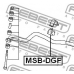 MSB-DGF FEBEST Опора, стабилизатор