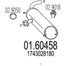 01.60458 MTS Глушитель выхлопных газов конечный