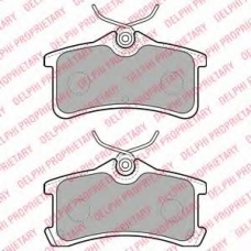 LP1917 DELPHI Комплект тормозных колодок, дисковый тормоз