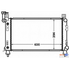 8MK 376 766-561 HELLA Радиатор, охлаждение двигателя