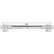 FBH6557 FIRST LINE Тормозной шланг