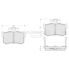 FB211309 FLENNOR Комплект тормозных колодок, дисковый тормоз