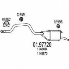 01.97720 MTS Глушитель выхлопных газов конечный