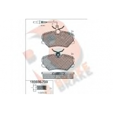 RB0696-700 R BRAKE Комплект тормозных колодок, дисковый тормоз