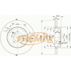 BD-3403 FREMAX Тормозной диск