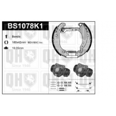 BS1078K1 QUINTON HAZELL Комплект тормозов, барабанный тормозной механизм