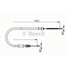 1 987 477 632 BOSCH Трос, стояночная тормозная система