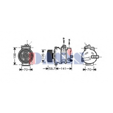 851653N AKS DASIS Компрессор, кондиционер