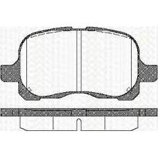8110 13020 TRISCAN Комплект тормозных колодок, дисковый тормоз
