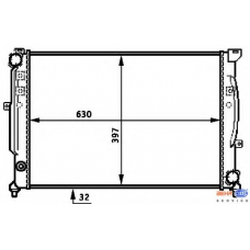 8MK 376 715-334 HELLA Радиатор, охлаждение двигателя