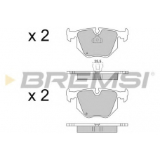 BP2652 BREMSI Комплект тормозных колодок, дисковый тормоз