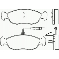 P 61 054 BREMBO Комплект тормозных колодок, дисковый тормоз