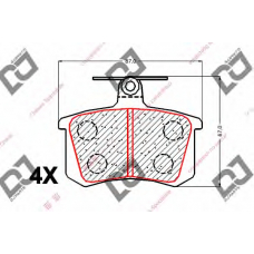 BP1983 DJ PARTS Комплект тормозных колодок, дисковый тормоз