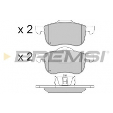 BP2842 BREMSI Комплект тормозных колодок, дисковый тормоз