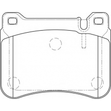 FD7258A NECTO Комплект тормозных колодок, дисковый тормоз