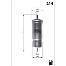 ELE6001 MECAFILTER Топливный фильтр