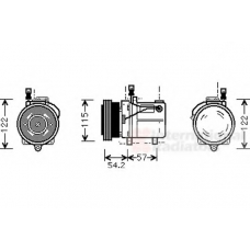 0600K059 VAN WEZEL Компрессор, кондиционер