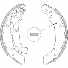 Z4197.00 WOKING Комплект тормозных колодок