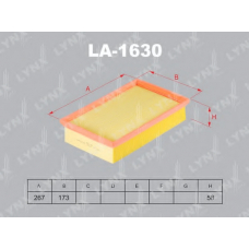 LA1630 LYNX Фильтр воздушный