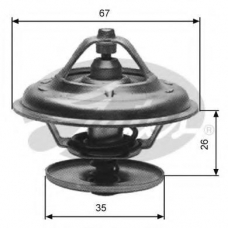TH13287G1 GATES Термостат, охлаждающая жидкость