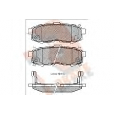 RB1742 R BRAKE Комплект тормозных колодок, дисковый тормоз