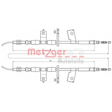 17.3513 METZGER Трос, стояночная тормозная система