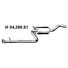 04.396.81 EBERSPACHER Средний глушитель выхлопных газов