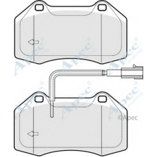 PAD1917 APEC Комплект тормозных колодок, дисковый тормоз