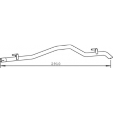 54611 DINEX Труба выхлопного газа