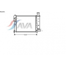 PEA2092 AVA Радиатор, охлаждение двигателя